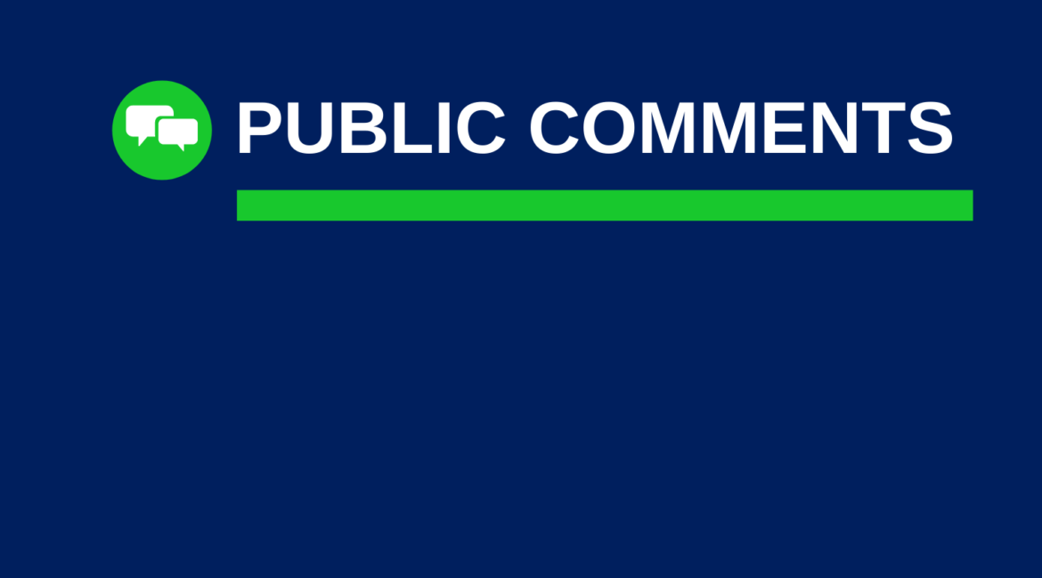 Public Comments